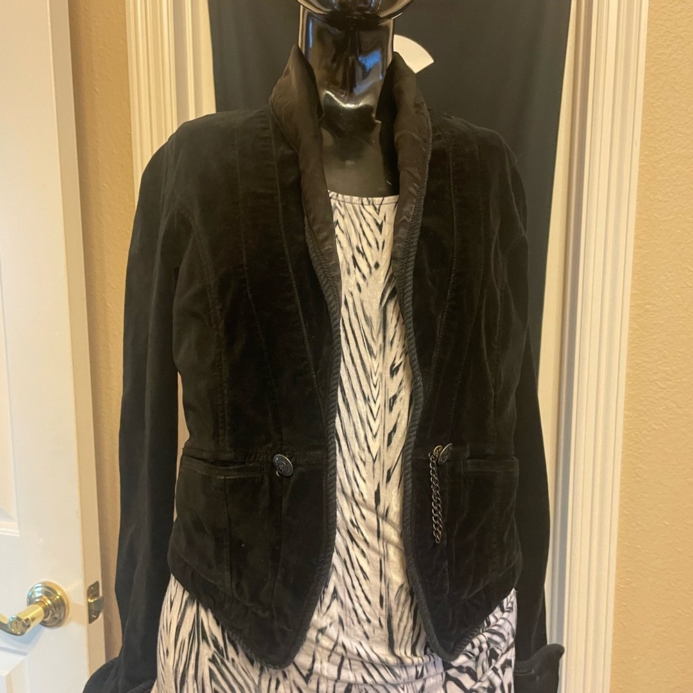 Sanctuary stretch velvet jacket M